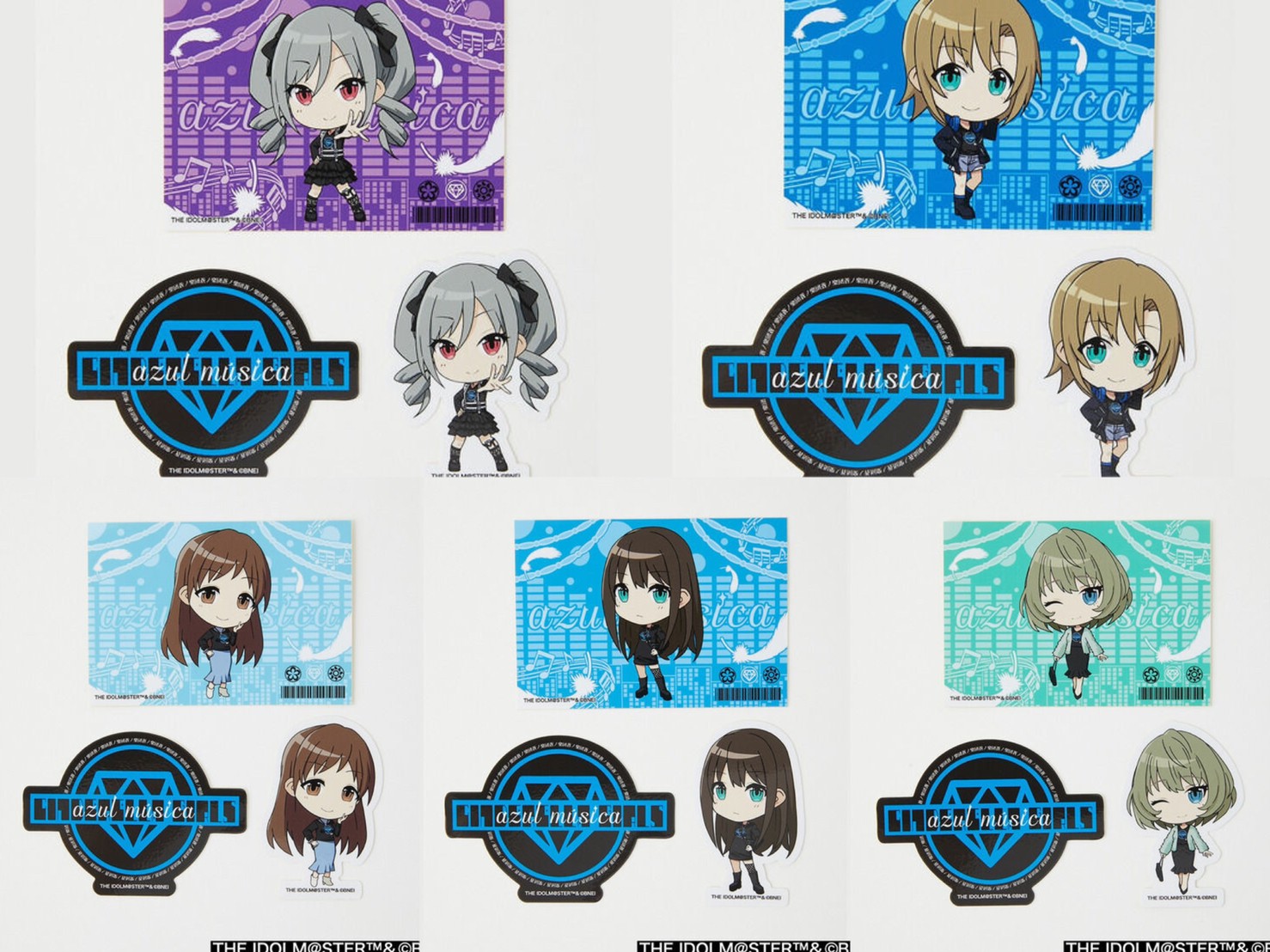PRE-ORDER : THE IDOLM@STER CINDERELLA GIRLS x R4G 3rd (Ao No Gakudan) Sticker Set