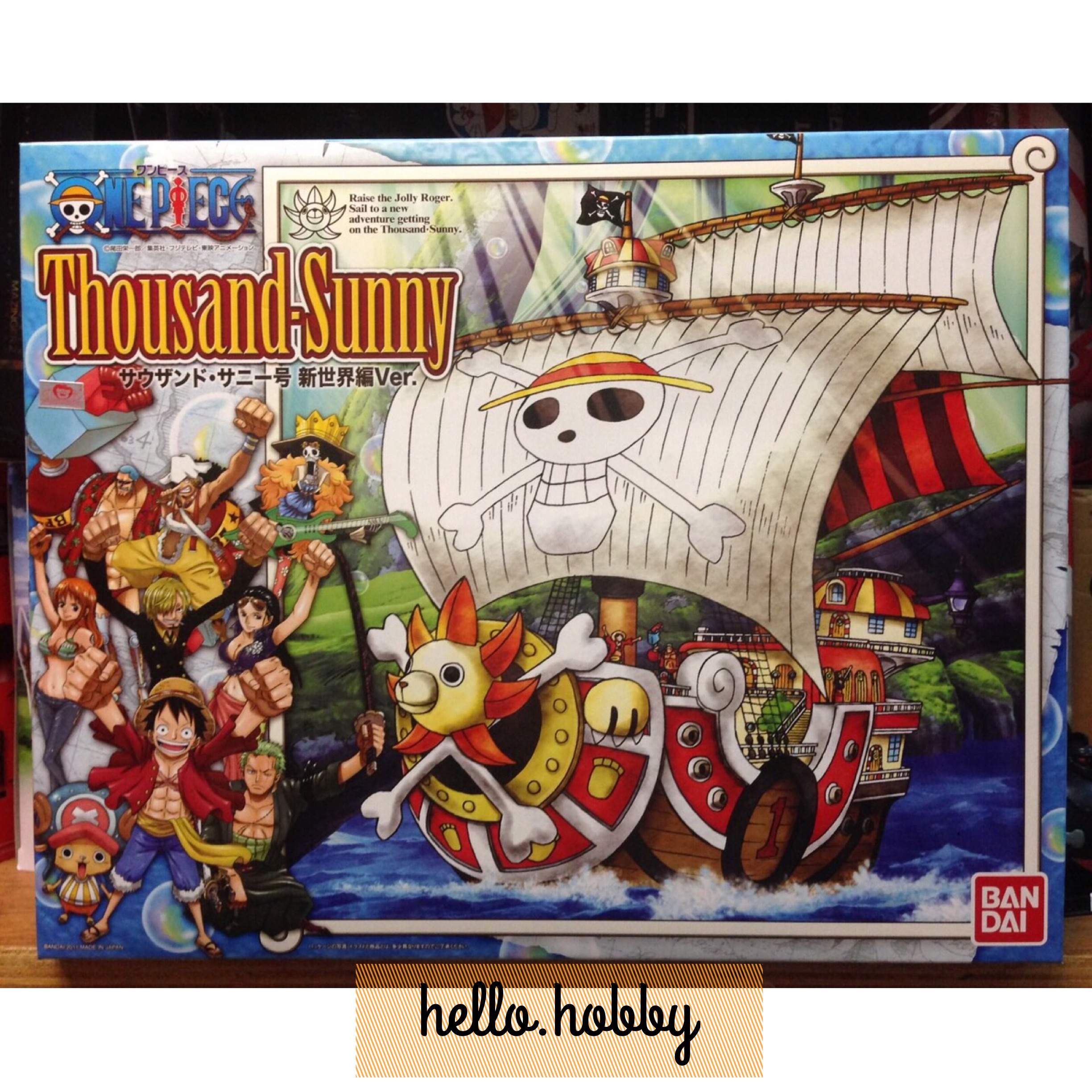 ONE PIECE plastic Model Thousand Sunny New World Ver. by Bandai