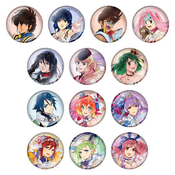 PRE-ORDER : Macross Super Dimension Festival 40th Anniversary! Deculture!! Can Badge Collection (Random)
