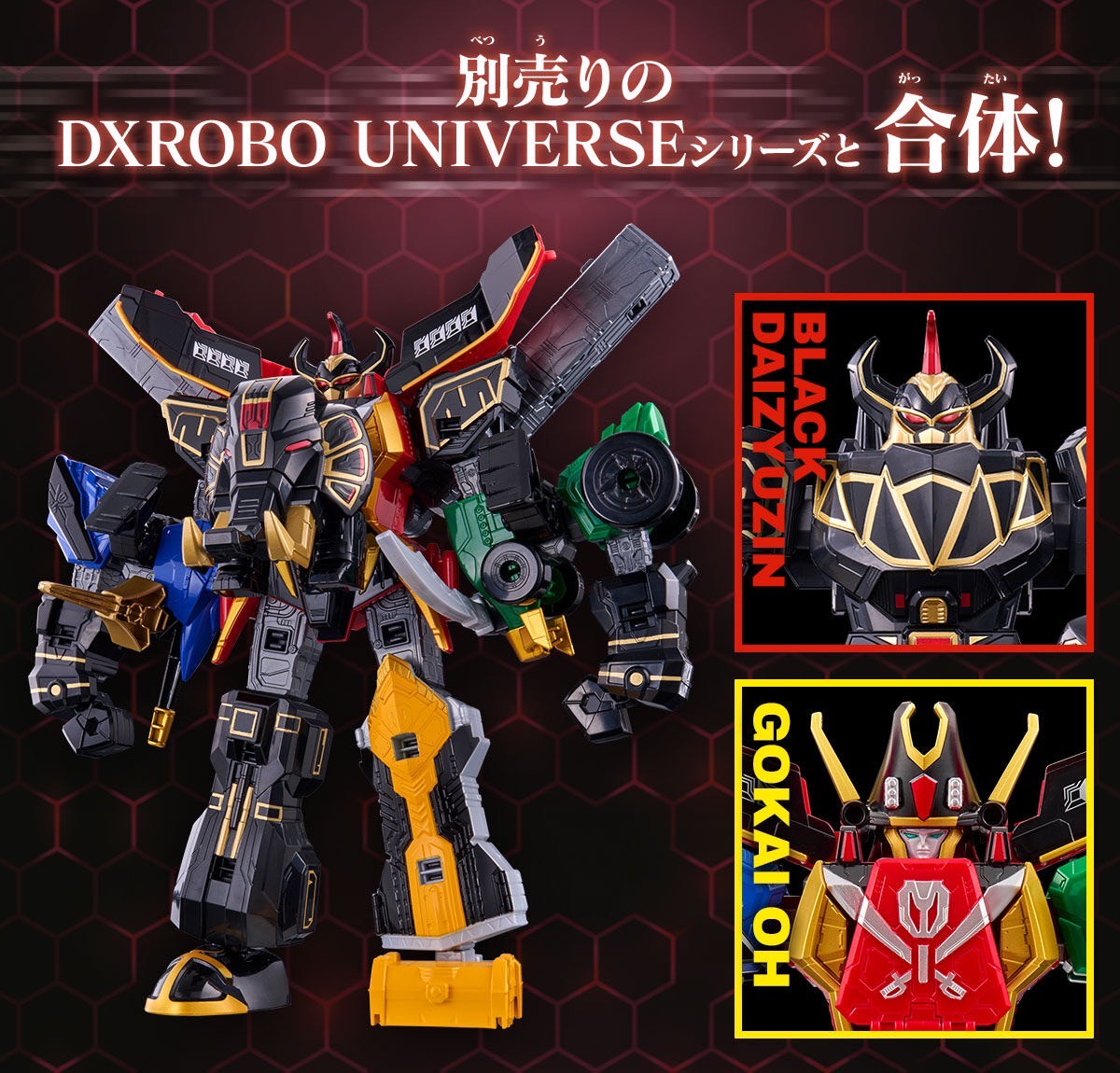 PRE-ORDER : DXROBO UNIVERSE Black Daizyujin