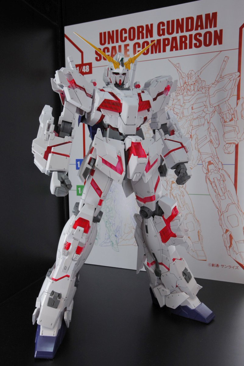 Mega Size Model 1/48 Unicorn Gundam (Destroy Mode) by Bandai