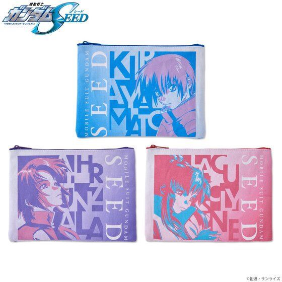 PRE-ORDER : Mobile Suit Gundam SEED Tri-Color Item Pouch