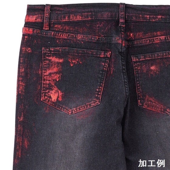 PRE-ORDER : Bakuage Sentai Boonboomger x h.NAOTO Bun Red/Taiya Hando Red Crushed Denim