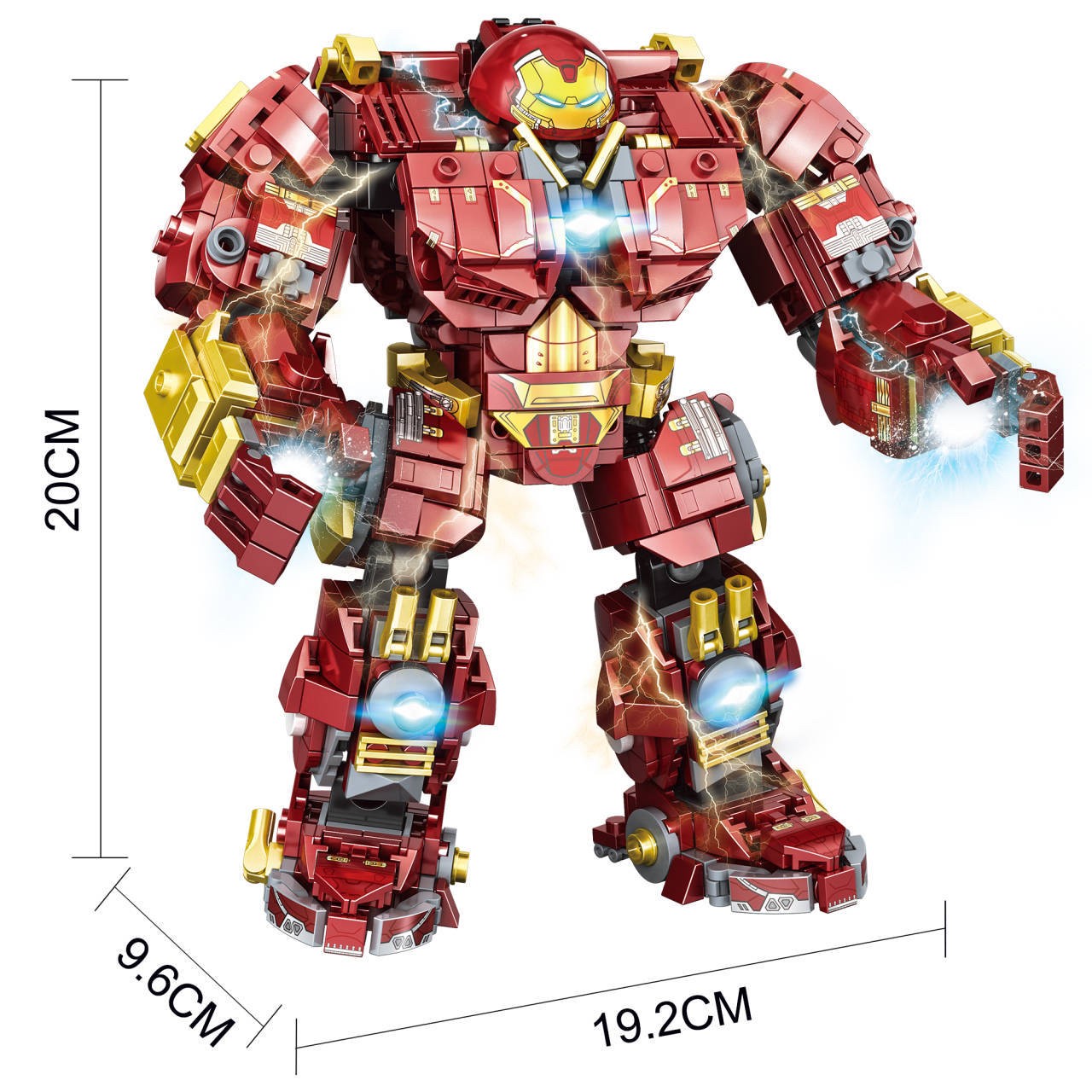 XINH 9018 Ironman Anti-Hulk Armor 711 pcs