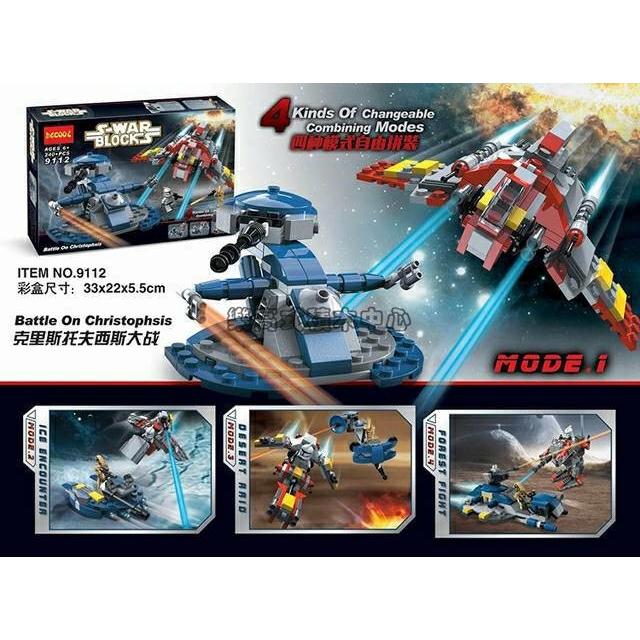 Decool 9112 Star Wars 4 in 1 Battle On Christophsis 240pcs
