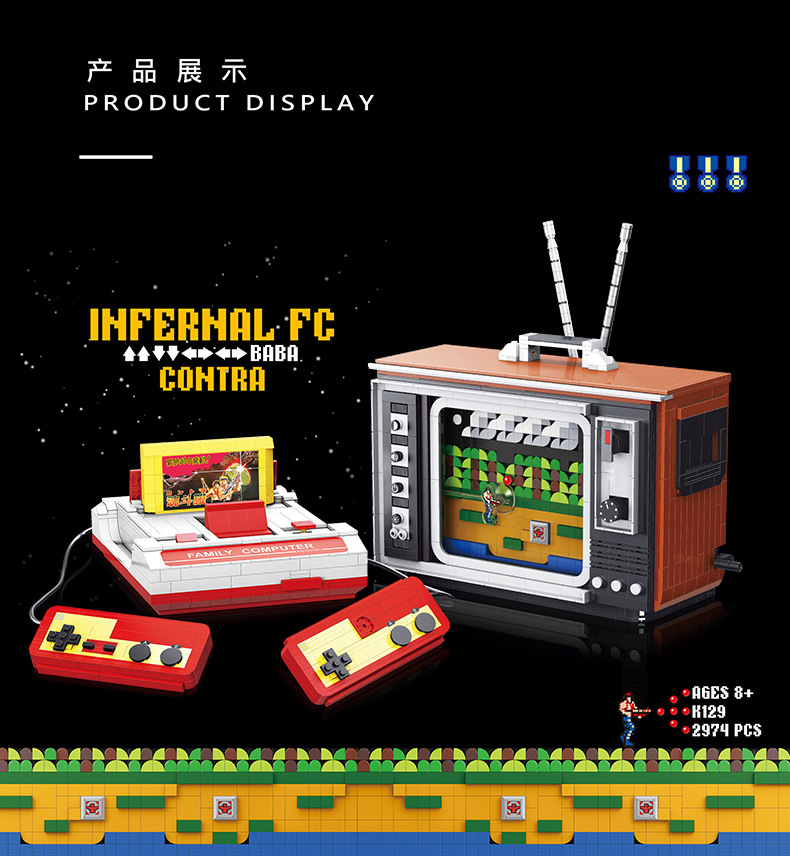 Super 18K K 129 Famicom Game Control 2974pcs