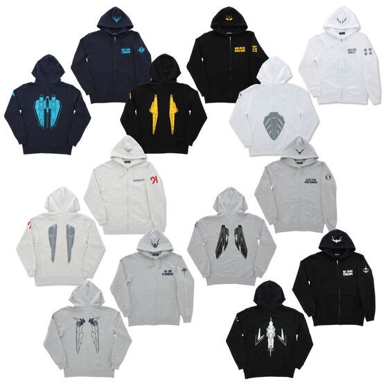 PRE-ORDER : Gundam Series MS Motif Project Zip Hoodie 2nd