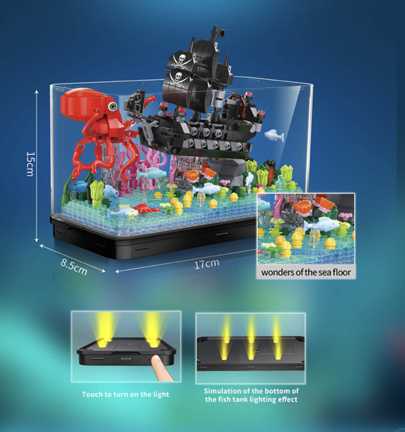 Zhe gao 662009 Pirate of The Caribbean 697pcs (มีไฟ)