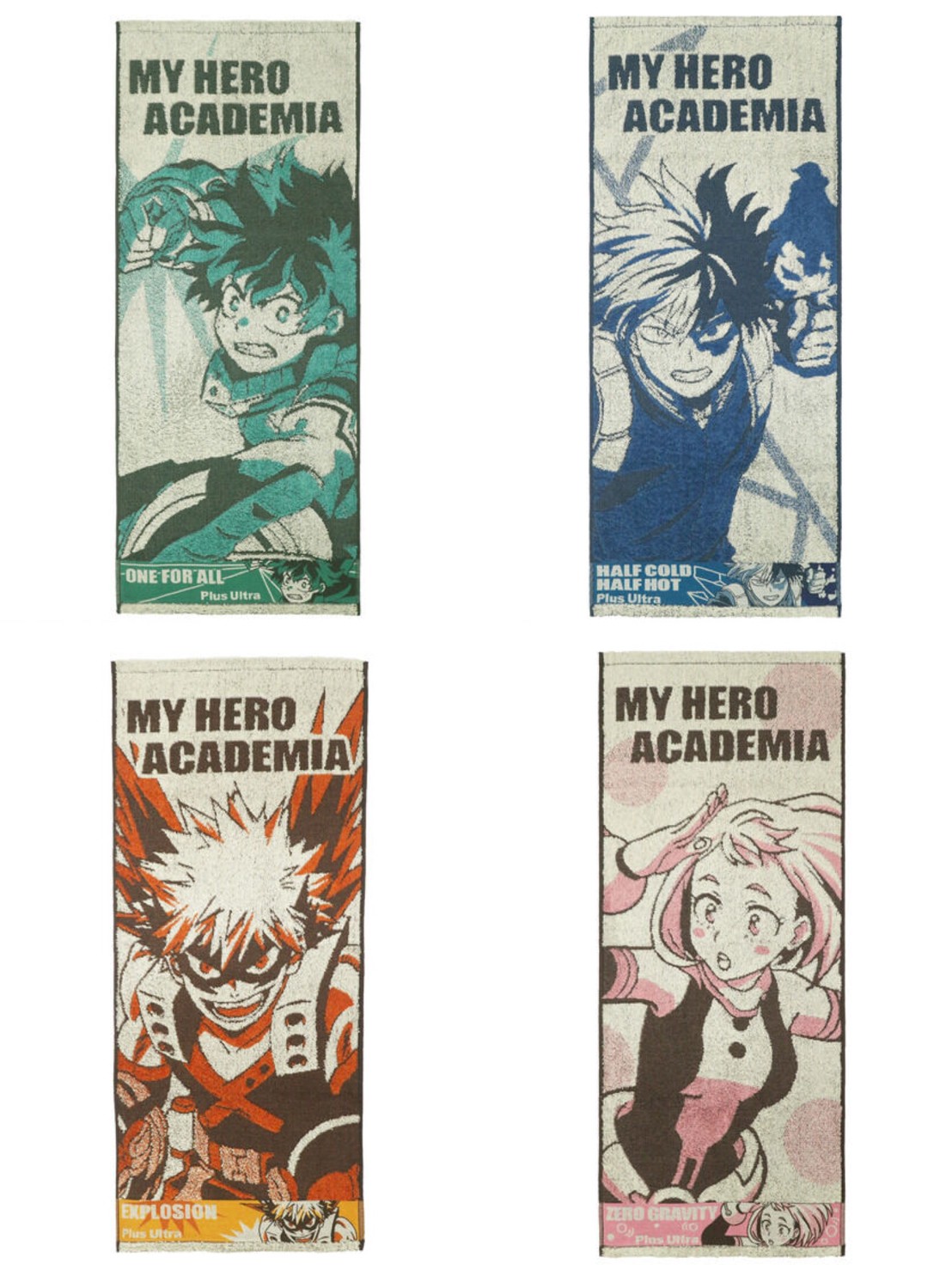 PRE-ORDER : My Hero Academia Individuality Series Face Towel