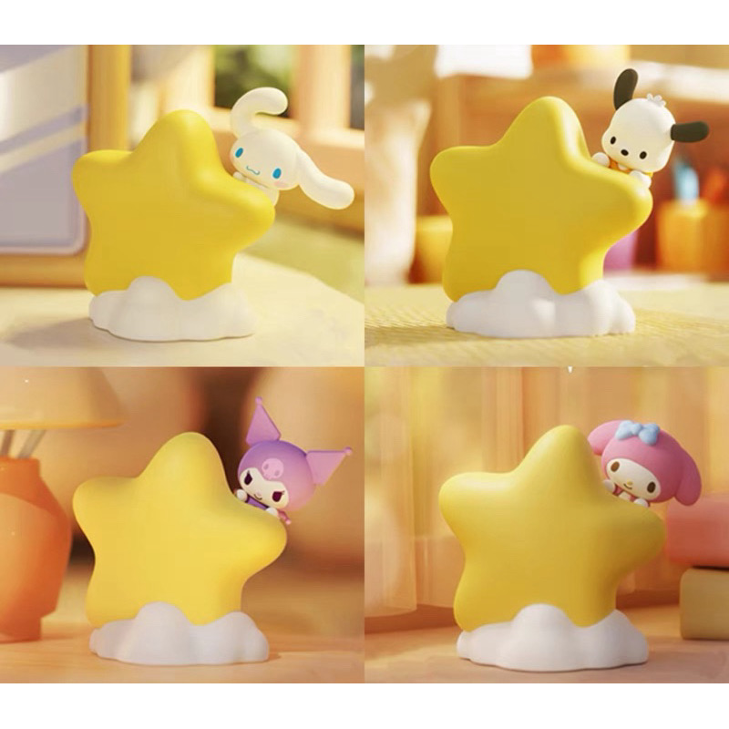 โคมไฟ ลิขสิทธิ์แท้ Sanrio Family Star Night Light Series LED Lamp by Langbowang