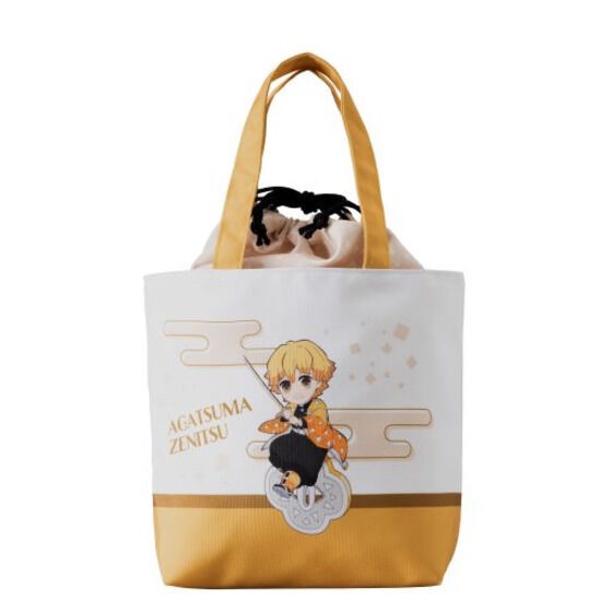 PRE-ORDER : Kimetsu no Yaiba Slightly Nokkari Mini Character Drawstring Tote Bag