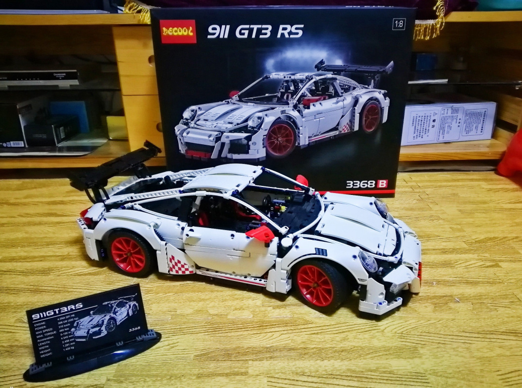 Decool 3368B Porsche 991 GT3 RS (White) 2728pcs