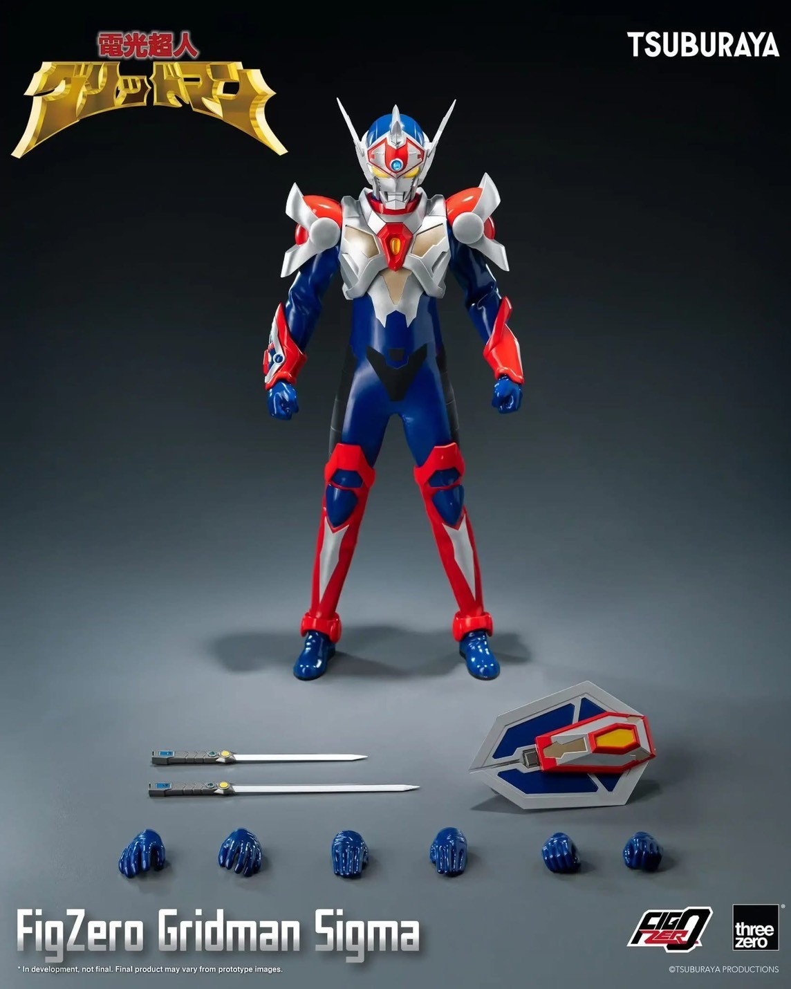 Pre-order : Gridman the Hyper Agent: Revenge of Neo Evil Lord FigZero Gridman Sigma by Threezero