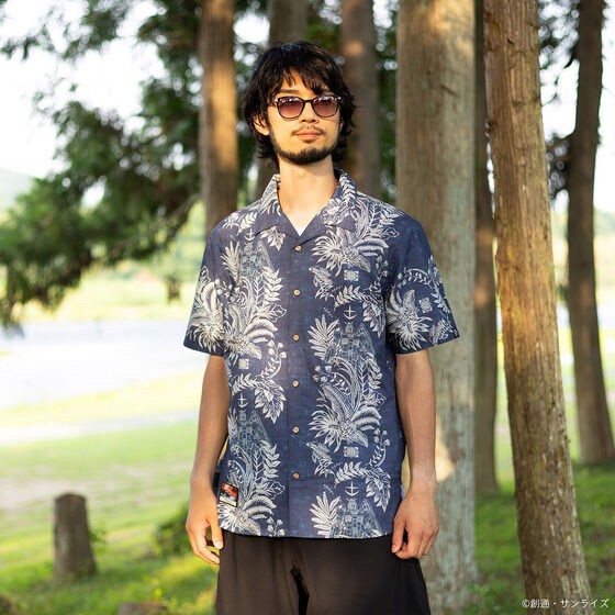 PRE-ORDER : STRICT-G PAIKAJI "Mobile Suit Gundam Cucuruz Doan's Island" Aloha Shirt