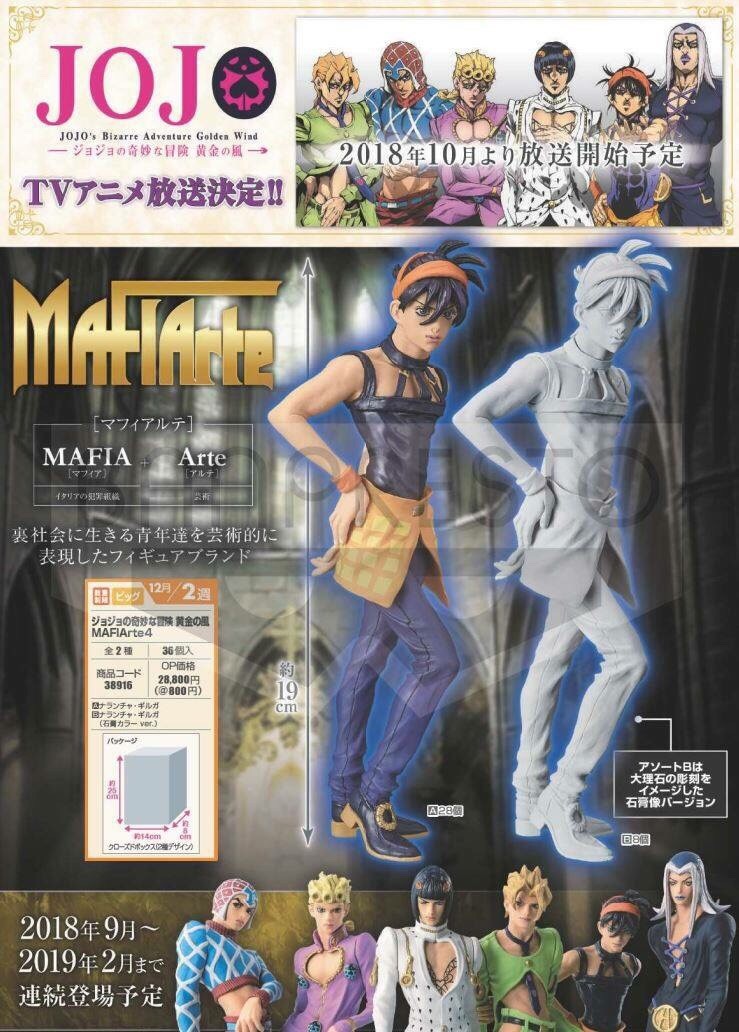 Pre-order : JOJO GOLDEN WIND JOJO’S FIGURE GALLERY 4 .