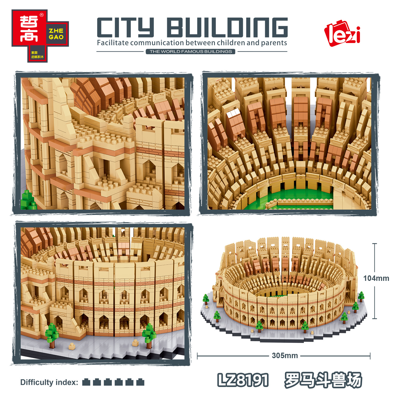 Lz 8191 Colosseum 5594pcs