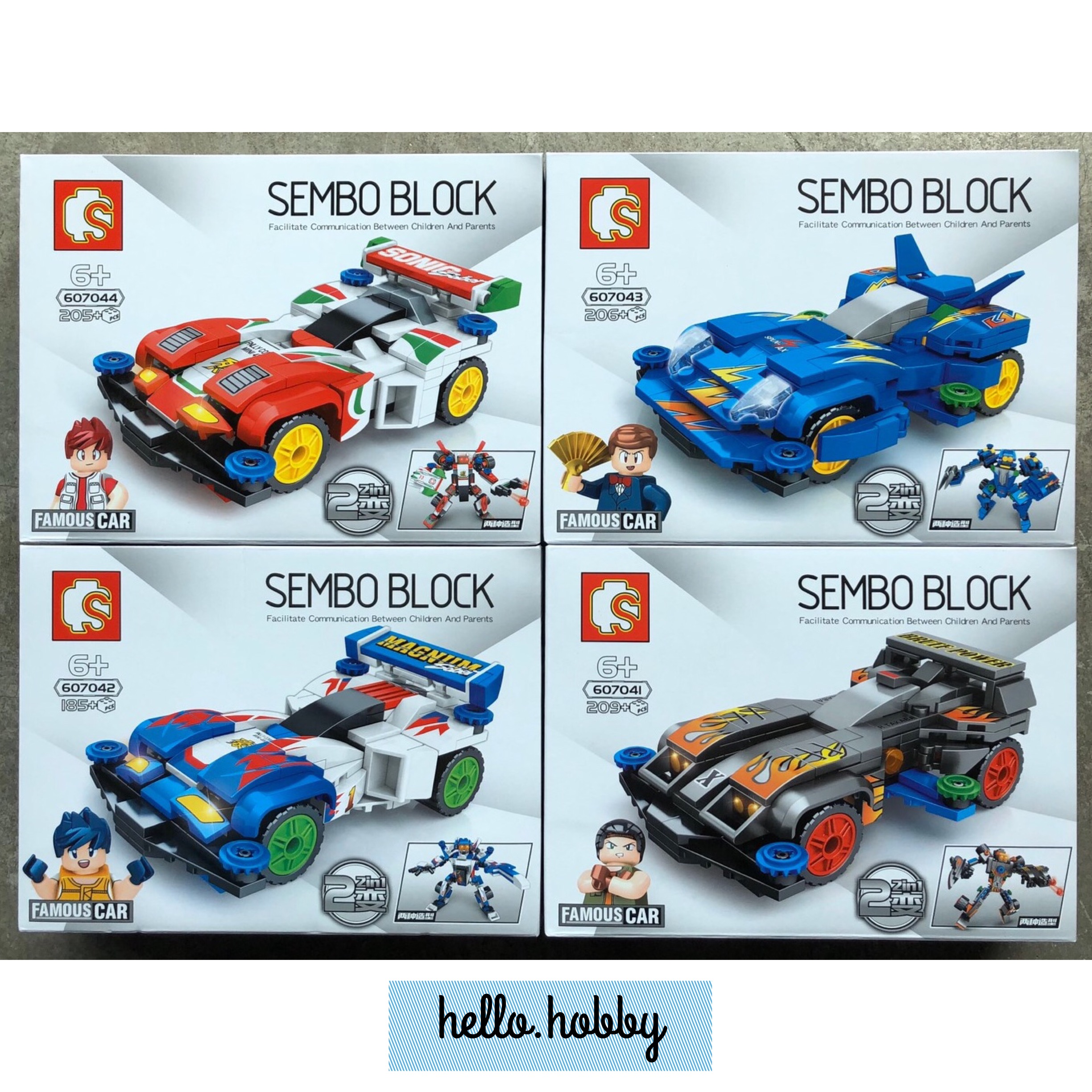 Sembo block 607041-607044 Sports car