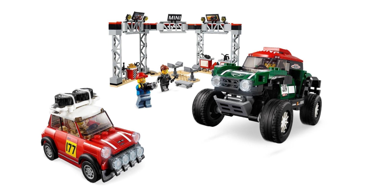 SY 6762 Speed Champions 1967 Mini Cooper S Rally and 2018 MINI John Cooper Works Buggy 481pcs