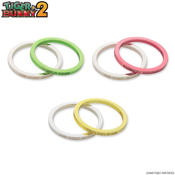 PRE-ORDER : TIGER & BUNNY 2 x JAM HOME MADE Ring (all 3 types)