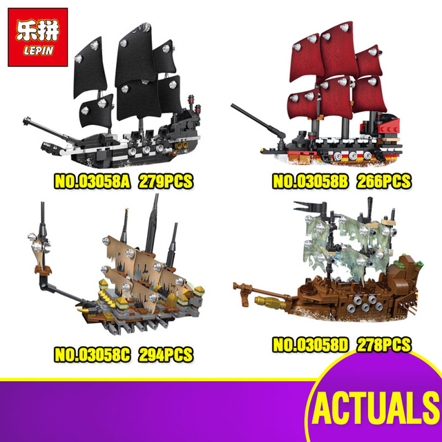 Lepin 03058 A-D Pirates of the Carribean 4 in 1 set