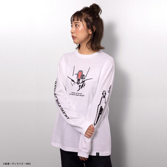 PRE-ORDER : STRICT-G "Mobile Suit Gundam: The Witch from Mercury" Long Sleeve T-shirt Gundam Aerial