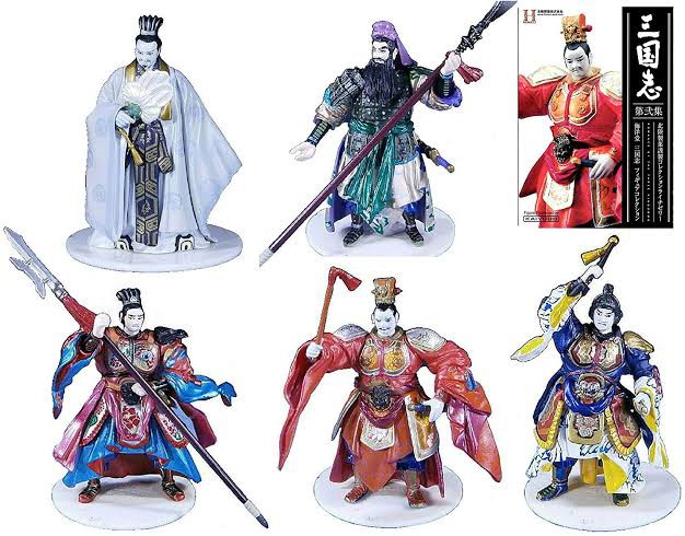 ฟิกเกอร์ สามก๊ก Kihachiro Kawamoto Romance of the Three Kingdoms Figure Collection vol. 1-2 (Set of 5) by Kaiyodo