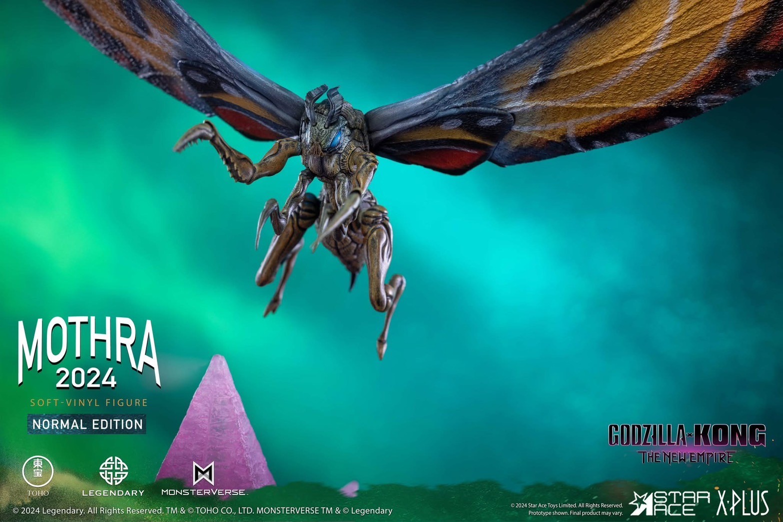 Pre-order : Godzilla x Kong: The New Empire Mothra (2024) Soft Vinyl Figure (Normal Edition) / (Deluxe Edition) by X-Plus / Star Ace