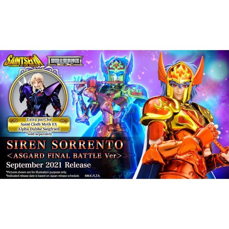 Saint Seiya Saint Cloth Myth EX Siren Sorrento <Asgard Final Battle Ver.> by Premium Bandai (Lot JP มีกล่องน้ำตาล)