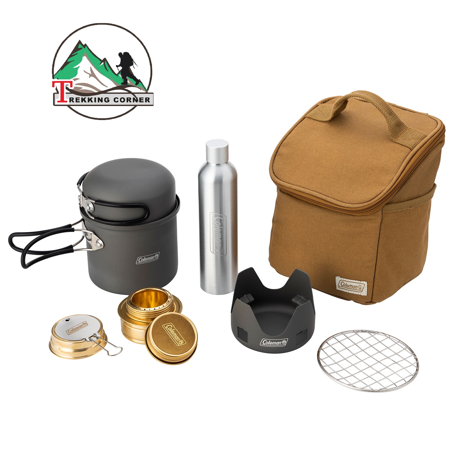 ชุดเตาแอลกอฮอล์และหม้อ Coleman Compact Alcohol Burner & Cooker Set