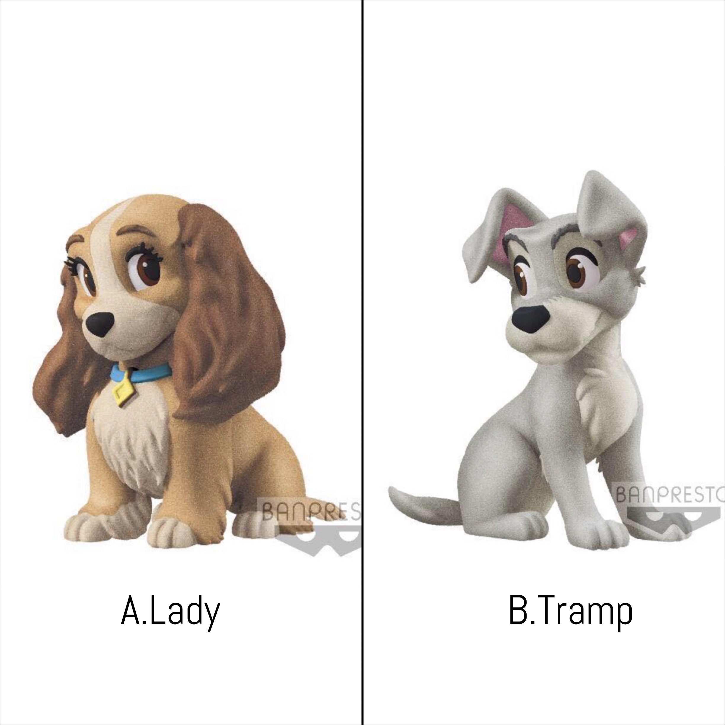 Pre-order : DISNEY CHARACTER FLUFFY PUFFY ～LADY AND THE TRAMP~ (Ａ:LADY / B: Tramp)