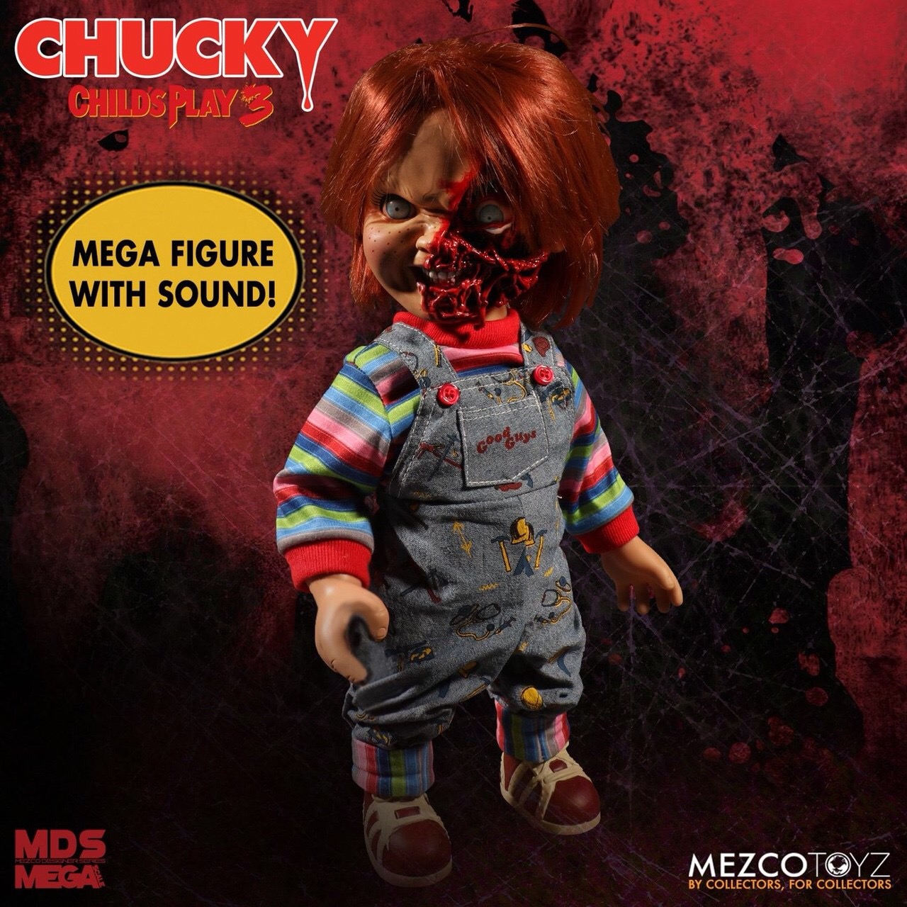 Pre-order : Child’s Play 3 : Talking Pizza Face Chucky by Mezco Toys