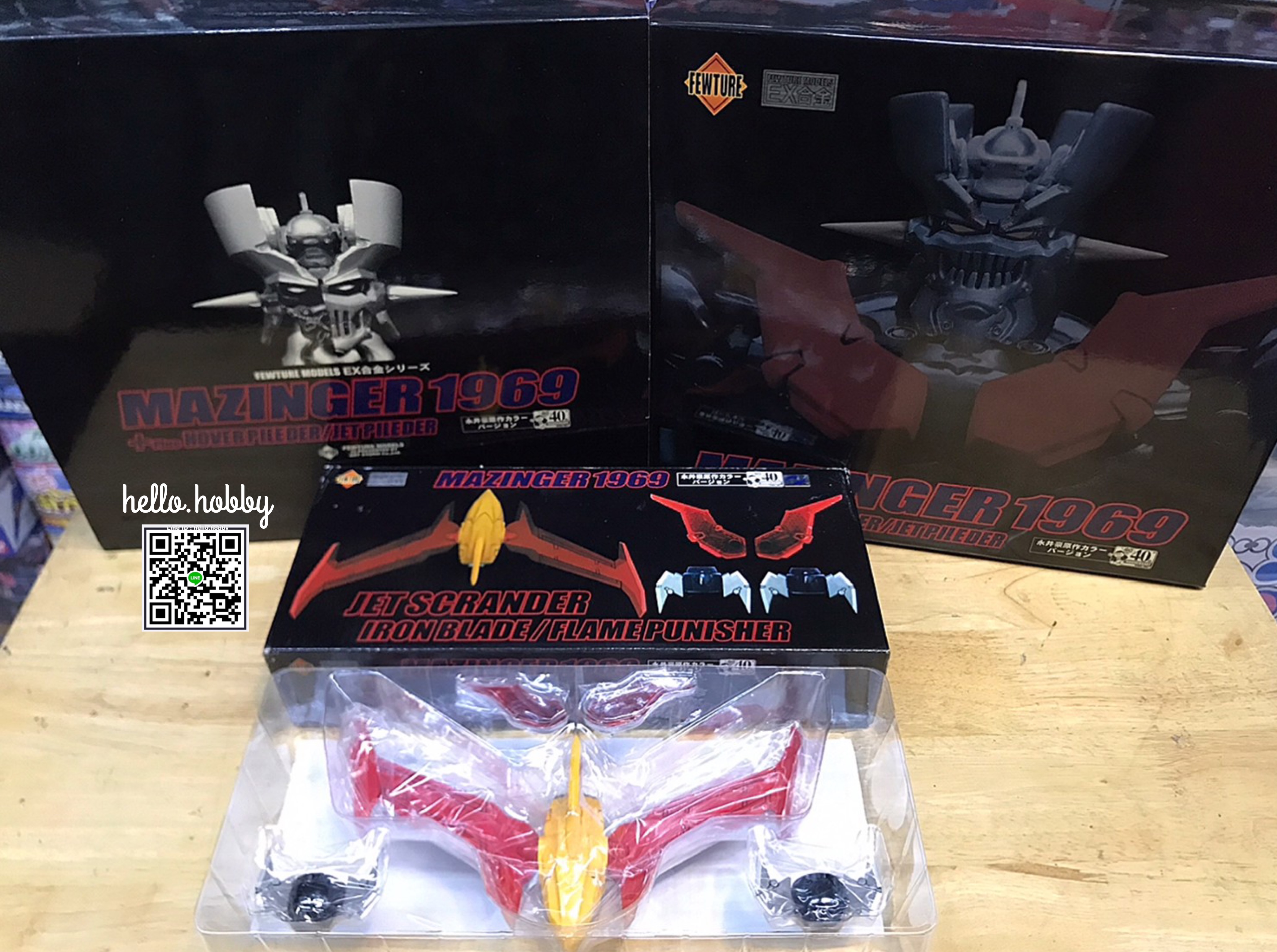 Fewture EX Gokin Mazinger 1969 & Jet Scrander 40th Anniversary Edition Ver. (Artstorm Online Exclusive) มือสอง ของ+คู่มือครบ มีรอยขีดที่แขนขวา+ด้านข้าง