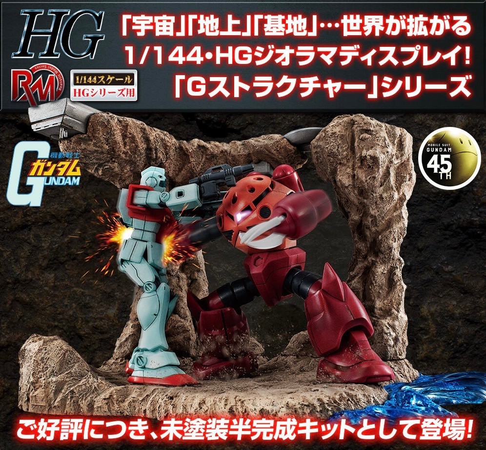 PRE-ORDER : RMS Mobile Suit Gundam (for 1/144 HG series) G Structure [GS01M] Fallen at Jaburo! (Material Color Edition)