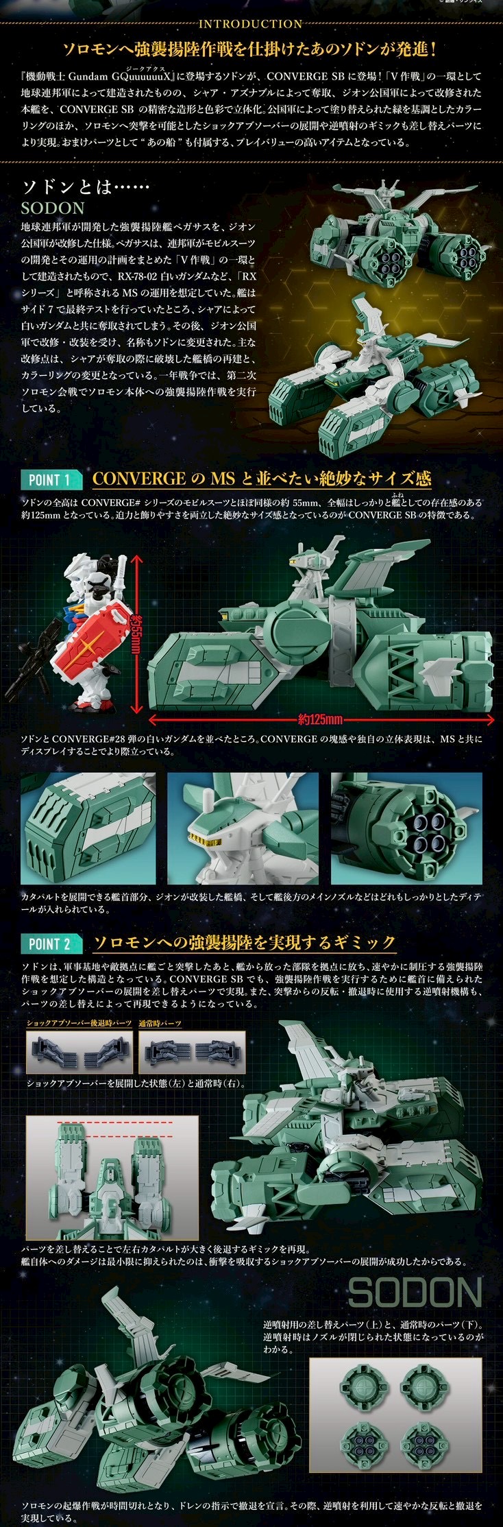 PRE-ORDER : FW GUNDAM CONVERGE SB Sodon