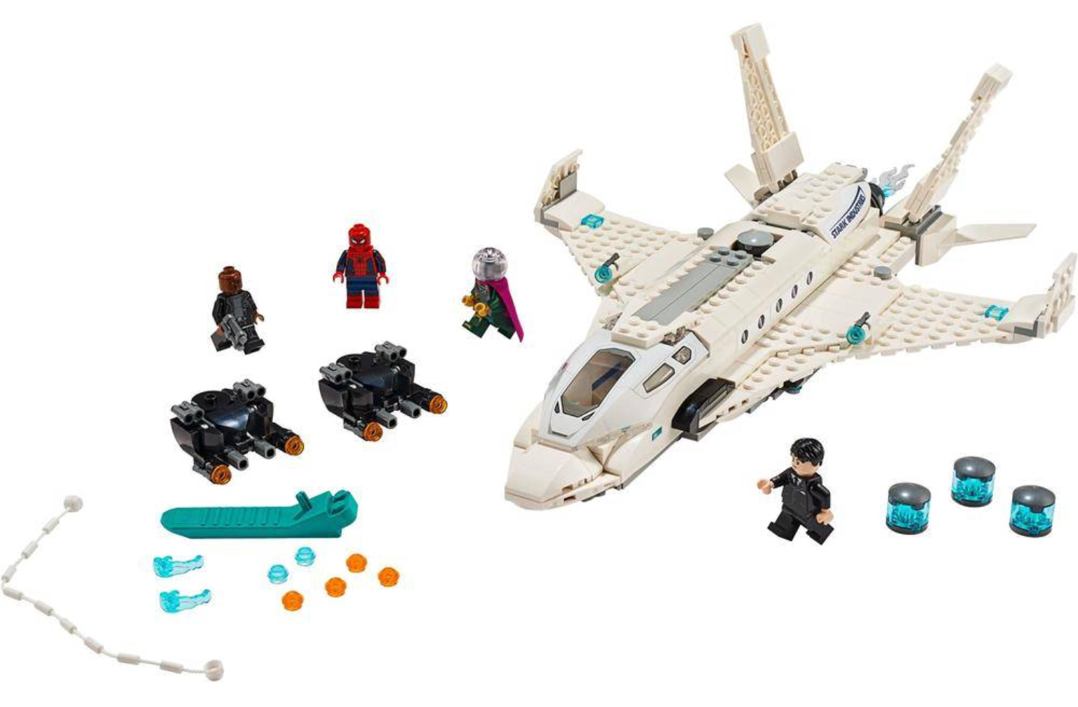 Lari 11315 Spiderman Stark Jet and Drone Attack 528pcs