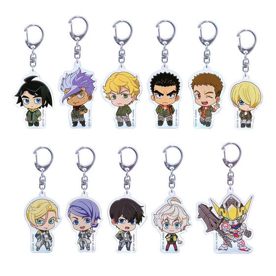 PRE-ORDER : "Mobile Suit Gundam Iron-Blooded Orphans" & "Wild Hunt" Trading Acrylic Keychain (BOX Sale)