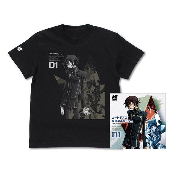 PRE-ORDER : VIDESTA Code Geass: Lelouch of the Rebellion Volume 1 BD Package T-shirt