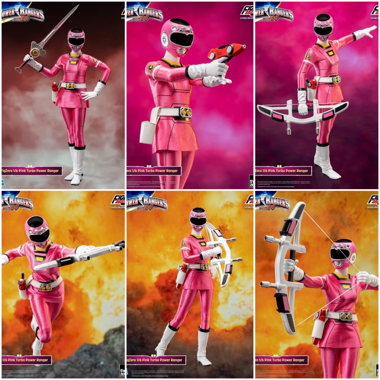 Pre-order : Power Rangers Turbo FigZero 1/6 Turbo Power Rangers Pack by Threezero