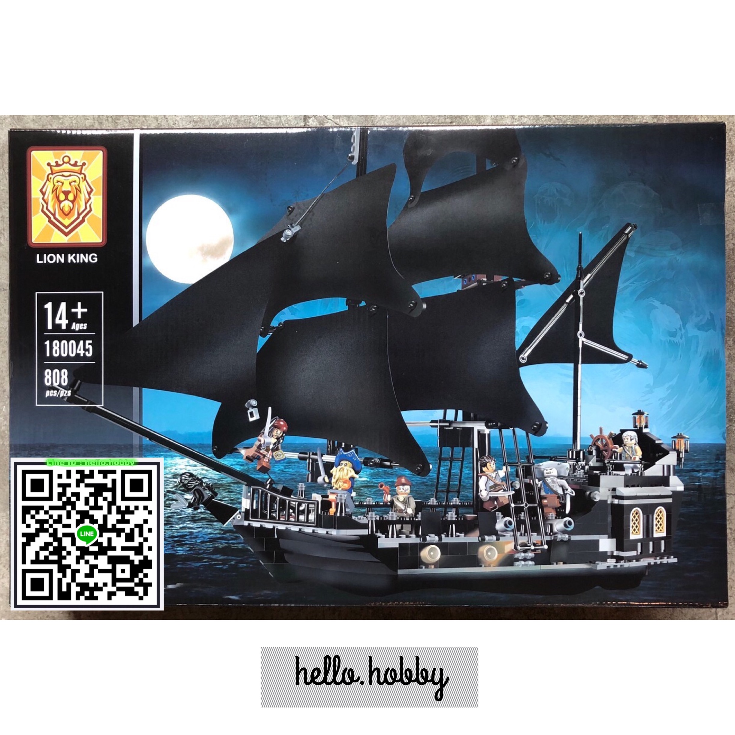 Lion King 180045 Pirates of the Carribbeans The Black Pearl 808pcs