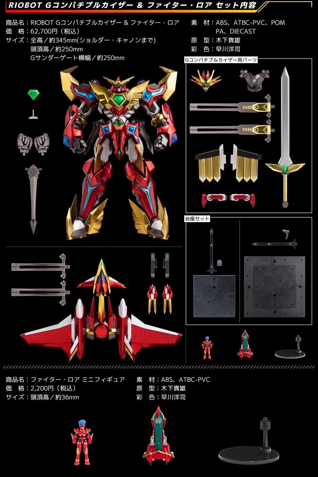 Pre-order : *Sentinel Store Exclusive* RIOBOT G Compatible Kaiser & Fighter Roar by Sentinel