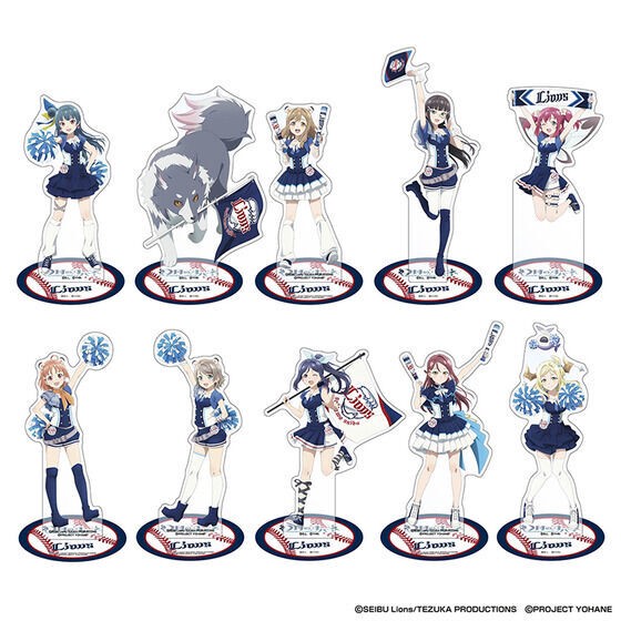 PRE-ORDER : Phantasm John -SUNSHINE in the MIRROR- × Saitama Seibu Lions Acrylic Stand (10 types in total)