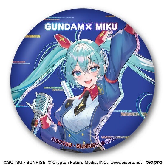 PRE-ORDER : Gundam x Hatsune Miku Collaboration Commemorative Badge Set