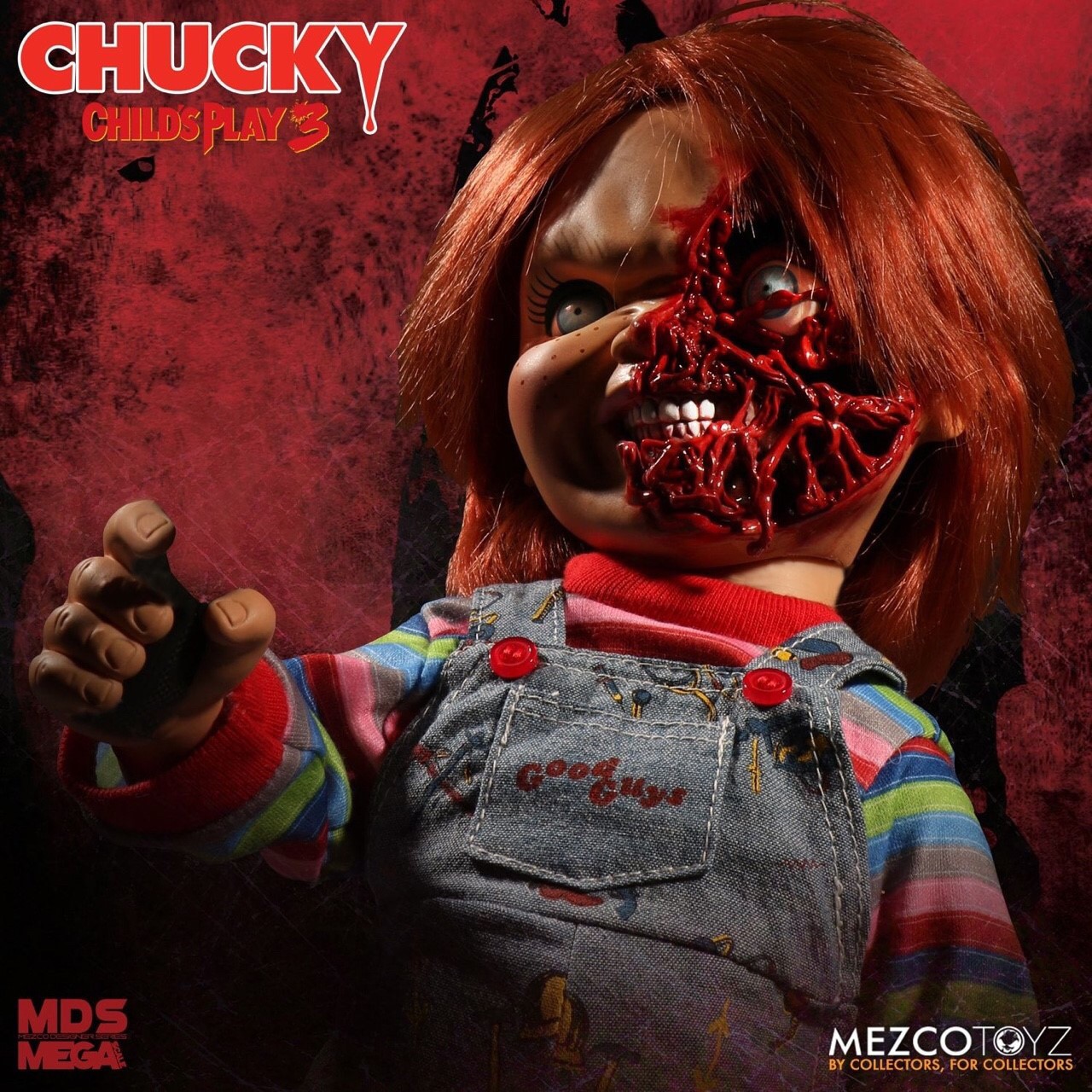 Pre-order : Child's Play 3: Talking Chucky Pizza Face by Mezco Toyz (Re-issue)