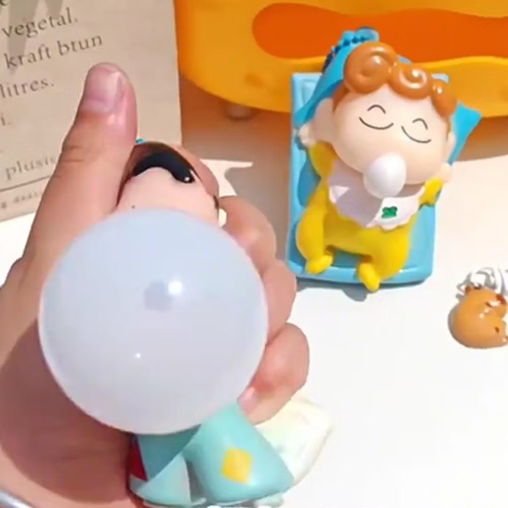 พวงกุญแจชินจัง Crayon Shinchan บีบแล้วขี้มูกโป่ง