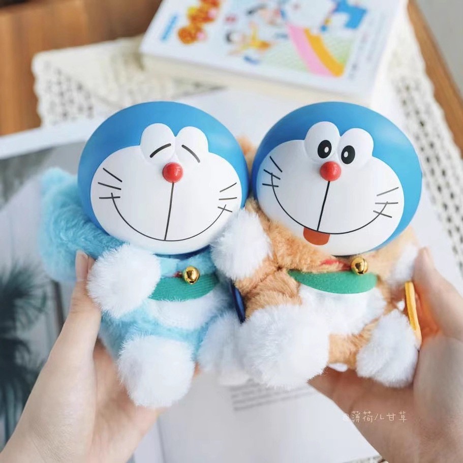 ตุ๊กตาโดเรม่อนกวัก ลิขสิทธิ์แท้ ได้ 1ตัว - Doraemon Doll V1 Wishing Lucky Cat Series by LDCX