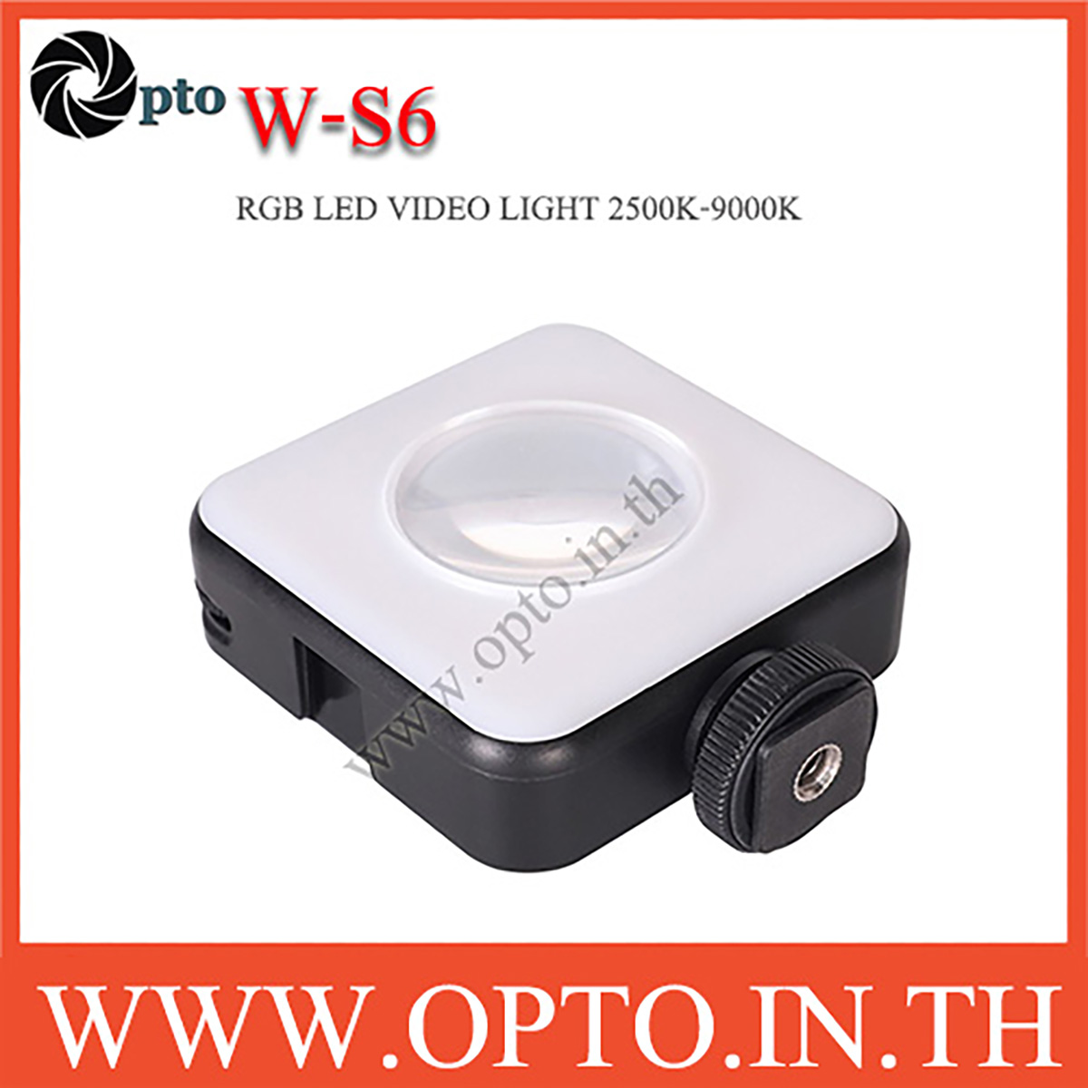 W-S6 FLASHOOT RGB LED VIDEO LIGHT 2500K-9000K ไฟต่อเนื่องแบบพกพา ถ่ายรูป ถ่ายวีดีโอ