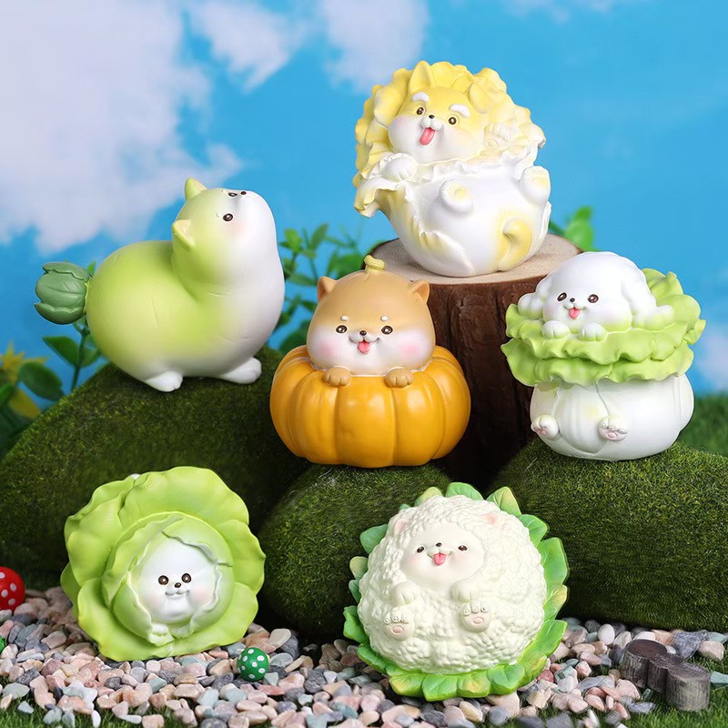Blind Box ชุดหมาผัก ได้ 1 กล่อง- Vegetable Fairy The World of Vegetable (set of 6+1secret)
