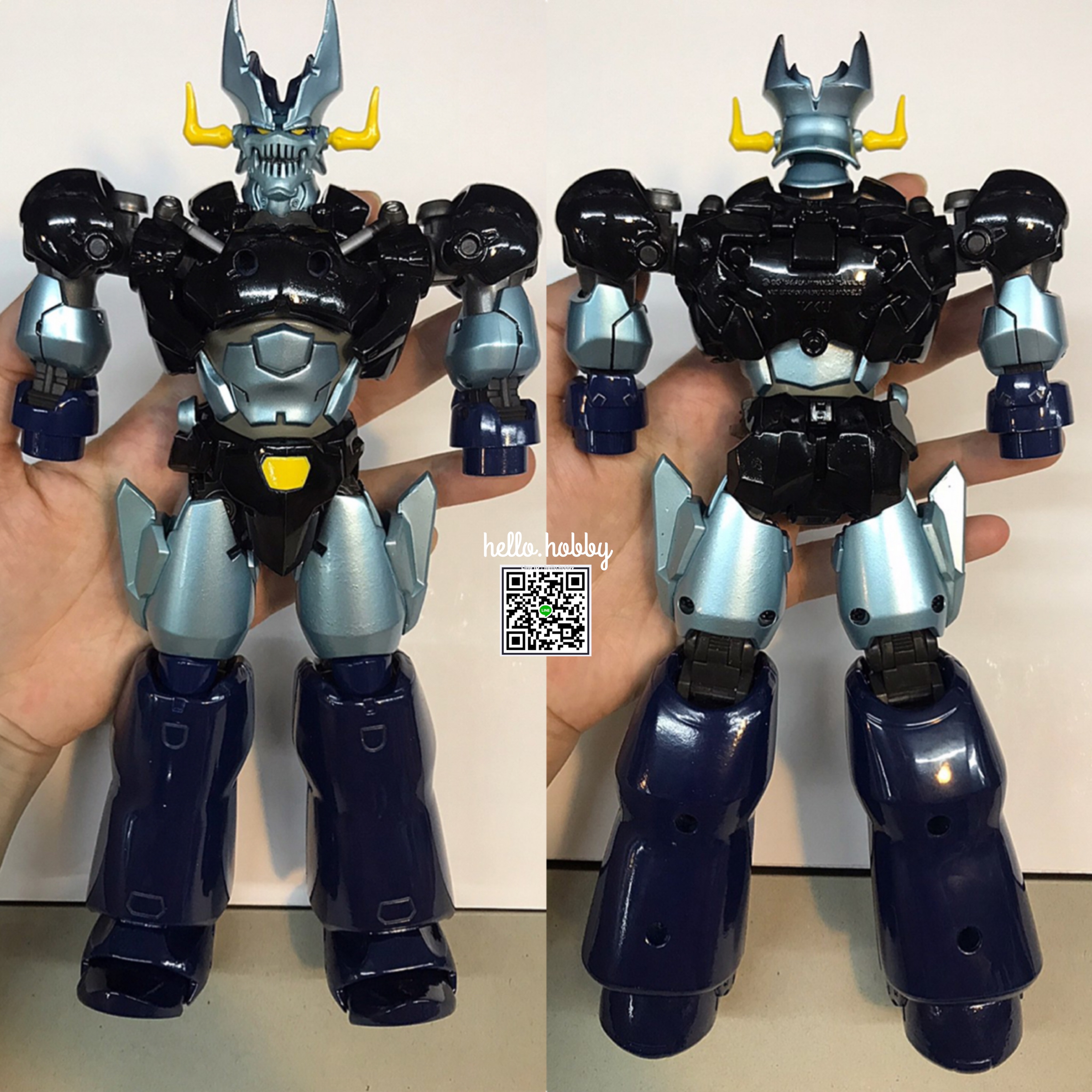 🤖 Fewture EX Gokin Great Mazinger 1969 40th Anniversary Edition Ver. (Artstorm Online Exclusive) มือสอง ของ+คู่มือครบ มีสีพองบ้างเล็กน้อยตามอายุ **มีตำหนิแผ่นเหล็กที่แขนเริ่มเป็นสนิม1ข้าง และอุปกรณ์ชิ้นที่ต่อกับแขน แผ่นเเม่เหล็กเป็นสนิมแล้วทั้ง2ชิ