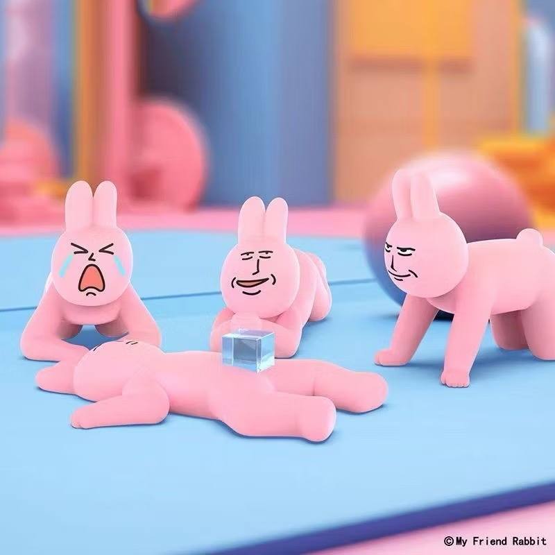 โมเดล น้องกระต่ายท่ายาก ได้ 1 ตัว | My Friend Rabbit Magic Yoga Series
