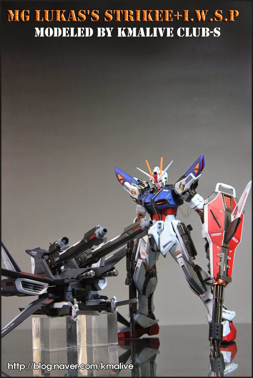 MG 1/100 GAT-X105E Strike E+I.W.S.P Lukas O'Donnell Custom by Bandai